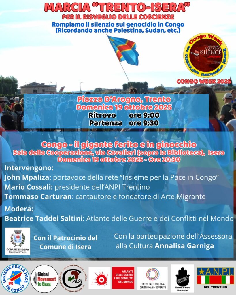 Marcia Trento Isera domenica 19 ottobre, partenza alle 9,30 da Trento.