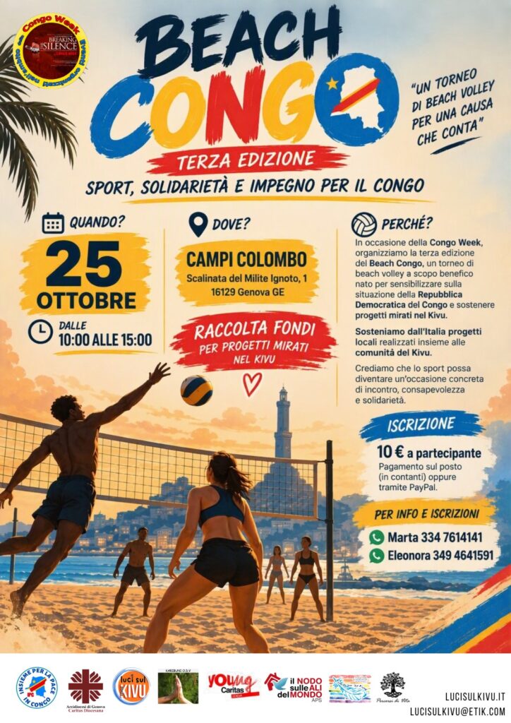 Genova beach volley per il Congo 25 ottobre